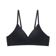 Load image into Gallery viewer, New French Triangle Cup Small Chest Bra Cotton Women Invisible Girl Bra Summer Thin Sexy Bra Without Steel Ring Push Up Seamless