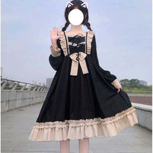 Load image into Gallery viewer, New Fresh Fungus Bow Cute Dresses Long Sleeve Spring Lace Up Vestidos Japanese Kawaii Clothing 2022 Sweet Lolita Dress Women