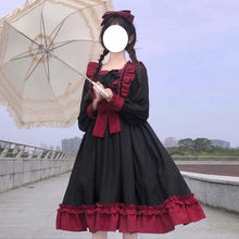 Load image into Gallery viewer, New Fresh Fungus Bow Cute Dresses Long Sleeve Spring Lace Up Vestidos Japanese Kawaii Clothing 2022 Sweet Lolita Dress Women