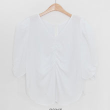 Load image into Gallery viewer, New Girls Summer Blouse Women Suit Shirt Short Sleeves Tops High Waist Long Print A Line Skirts Two Piece Suits Sell Separately