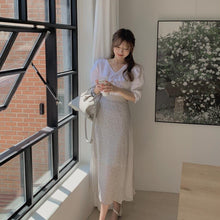 Load image into Gallery viewer, New Girls Summer Blouse Women Suit Shirt Short Sleeves Tops High Waist Long Print A Line Skirts Two Piece Suits Sell Separately