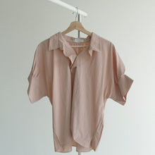 Load image into Gallery viewer, New Girls Summer Blouse Women Suit Shirt Short Sleeves Tops High Waist Long Solid A Line Skirts Two Piece Suits Sell Separately