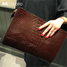 Load image into Gallery viewer, New Handbag Crocodile Clutches Leather Ladies Hand Bags Envelope Women Messenger O Bag Praty Evening Handbags Purses Sac A Main