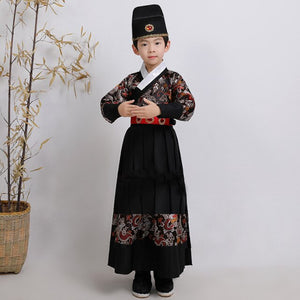 New Hanfu Boys Children's Ancient Costumes Summer Chinese Style Young Master's Clothes Boys Ancient Style Suit Class Clothes