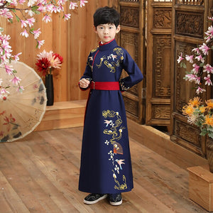 New Hanfu Boys Children's Ancient Costumes Summer Chinese Style Young Master's Clothes Boys Ancient Style Suit Class Clothes