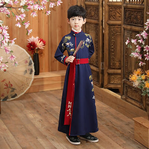 New Hanfu Boys Children's Ancient Costumes Summer Chinese Style Young Master's Clothes Boys Ancient Style Suit Class Clothes