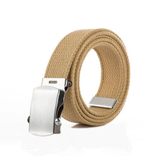Load image into Gallery viewer, New Japan High Quality Canvas Belt Men And Women Jeans Belt Top Casual Luxury Strap 3 Colors 130cm Long Metal Buckle Belts