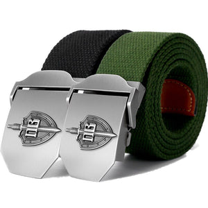 New Men & Women High Quality Belt 3D Russian Border Guard Troop Buckle Military Belt Strong Luxury Jeans Canvas Tactical Belt