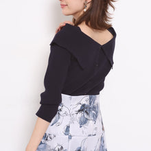 Load image into Gallery viewer, New Moda Back Bow Decoration Pullovers Simple Japan Style Sweet All Match Women Tops Office Lady Slim Fit Spring Summer Sweaters