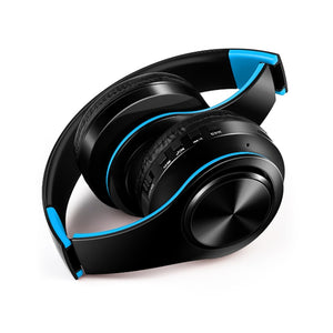 New Portable Wireless Headphones Bluetooth Stereo Foldable Headset Audio Mp3 Adjustable Earphones with Mic for Music