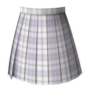 New Preppy Style Sweet Plaid Mini Skirts Women 2022 High Waist Fashion Pleated Skirt Spring Jupe All Match Faldas Mujer