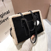 Load image into Gallery viewer, New Quilted Handbag Female Big Kawaii Totes High Quality Ladies Square Shoulder Soft Vintage Kawaii Tote Bag 2022 Winter Fashion