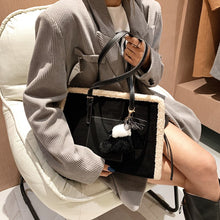 Load image into Gallery viewer, New Quilted Handbag Female Big Kawaii Totes High Quality Ladies Square Shoulder Soft Vintage Kawaii Tote Bag 2022 Winter Fashion