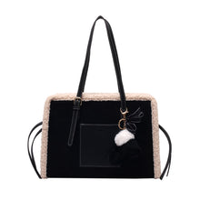 Load image into Gallery viewer, New Quilted Handbag Female Big Kawaii Totes High Quality Ladies Square Shoulder Soft Vintage Kawaii Tote Bag 2022 Winter Fashion