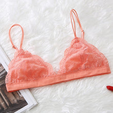 Load image into Gallery viewer, New Sexy Floral Lace Bra Thin Wire Free Bralette Comfortable Adjusted Underwear Women Lace Bra Brassiere Girl Small Cup Lingerie