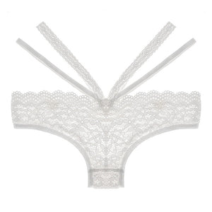 New Sexy Lace Women's Bikini Panties Underpants Lace Transparent Underwear Seamless Low-Waisted Thong Lingerie Sex String Tanga