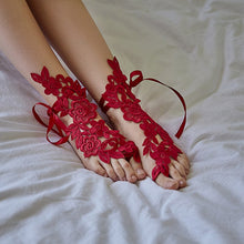 Load image into Gallery viewer, New Sexy Lingerie Lace Sexy Temptation Strap Close-fitting Foot Cover Lengthen Japanese Sweet Girl Leg Warmers