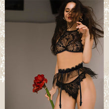 Load image into Gallery viewer, New Sexy Lingerie Woman Underwear Transparent Sleepwear Sexy Lace Bra Set Erotic Outfits Big Size Clothing Porn Sex Costume Xnxx