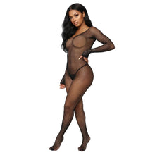 Load image into Gallery viewer, New Sexy Lingerie Women Fishnet Bodysuits Transparent Underwear Open Crotch Mesh Body Stockings Hot Porn Outfits Erotic Costume