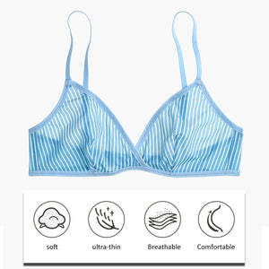 New Sexy Mesh Lace Bra Thin Wire Free Bralette Comfortable Adjusted Underwear Women Lace Bra Brassiere Girl Small Cup Lingerie