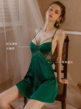Load image into Gallery viewer, New Silk Pajamas Home Suspender Skirt Soft and Skin-friendly To Sleep Better Sexy Sling Women Ice Silk Thin Nightdress Beautiful
