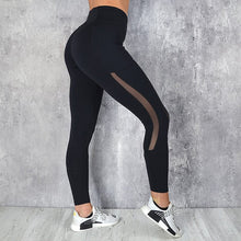 Load image into Gallery viewer, New Sport Leggings Women Mesh Splice Fitness Slim Black Legging Sportswear Clothing New Leggins Yoga Pants Sexy Yoga leggings
