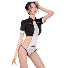 Load image into Gallery viewer, New Style Hanging Neck Drag Gear One-piece Hot Policewoman Uniform Suit Sexy Lingerie Passion Temptation Show