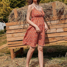 Load image into Gallery viewer, New Style Suspenders Summer Elegant And Sexy Small Floral Backless Short Skirt Slim Dress Small Man Dresses For Women Casual