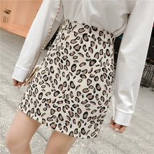 Load image into Gallery viewer, New Temperament Women&#39;s 2 Piece Set Fashion Lapel Long Sleeve Shirt + Slim Bodycon Leopard Print Skirt Suits Office Lady Outfits