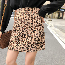 Load image into Gallery viewer, New Temperament Women&#39;s 2 Piece Set Fashion Lapel Long Sleeve Shirt + Slim Bodycon Leopard Print Skirt Suits Office Lady Outfits