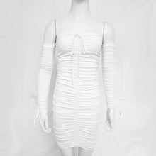 Load image into Gallery viewer, New Women Autumn Winter Bandage Dress Women Sexy Off Shoulder Long Sleeve Slim Elastic Bodycon Party Dresses Vestidos