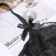 Load image into Gallery viewer, New Women Embroidery Sexy Sensual Lingerie Underwear Butterfly Erotic Costumes See-Through Bra and Thong Exotic Underwire Bra