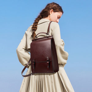 New Women Genuine Leather Backpacks Purse Shoulder Bags Female Vintage Travel Backpack Casual School College Book Bag For Girls