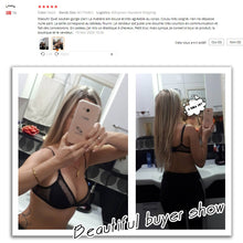 Load image into Gallery viewer, New Women Sexy Lingerie Mesh Female Underwear Patchwork Breathable Ladies Thin Bras Top Back Closure Triangle Cup Black Bralett