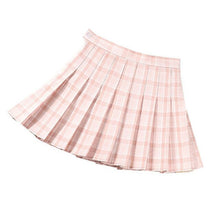 Load image into Gallery viewer, New Women Skirt Sexy Mini Short Skirts Summer High Waist Female Pleated Skirts Harajuku Zipper Ladies Girls Red Plaid Skirt