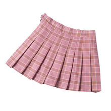 Load image into Gallery viewer, New Women Skirt Sexy Mini Short Skirts Summer High Waist Female Pleated Skirts Harajuku Zipper Ladies Girls Red Plaid Skirt