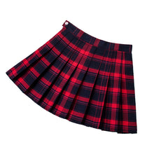 Load image into Gallery viewer, New Women Skirt Sexy Mini Short Skirts Summer High Waist Female Pleated Skirts Harajuku Zipper Ladies Girls Red Plaid Skirt