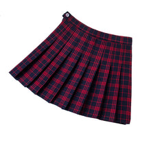 Load image into Gallery viewer, New Women Skirt Sexy Mini Short Skirts Summer High Waist Female Pleated Skirts Harajuku Zipper Ladies Girls Red Plaid Skirt