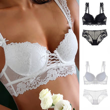 Load image into Gallery viewer, New Women&#39;s underwear Set Sexy Push-up Lace Bra And Panty Sets Comfortable Brassiere Young Bra Adjustable Deep V Femme Lingerie