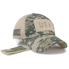 Load image into Gallery viewer, New camouflage tactical baseball cap jungle military combat caps trucker hat men and women universal mesh hats