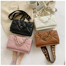Load image into Gallery viewer, New trendy shoulder bag chain casual simple handbag fashion thick chain small square bag