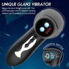 Load image into Gallery viewer, Newest Male Mushroom Head Trainer Vibrating Cock Massager with 10 Sucking Modes Make You Experience Real Blowjob Without Her