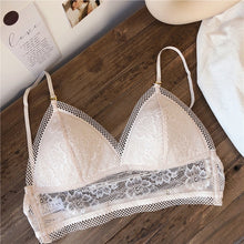 Load image into Gallery viewer, Newest Women Sexy Lingerie Bra Mesh Patchwork Breathable Ladies Bras Brassiere Back Closure Triangle Cup Female Thin Underwear