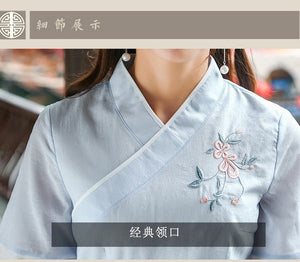 Newly Girls Women Chinese Ancient Traditional Hanfu Women Fusion Modern Hanbok Tang Dynasty Consum Dress Birthday Gifts