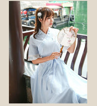 Load image into Gallery viewer, Newly Girls Women Chinese Ancient Traditional Hanfu Women Fusion Modern Hanbok Tang Dynasty Consum Dress Birthday Gifts