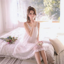 Load image into Gallery viewer, Night Dress Lingerie Sexy Women&#39;S Nightwear Sex  Summer New Sweet And Cute Sexy Princess Style Thin Mesh Sling Pajamas Home Wear