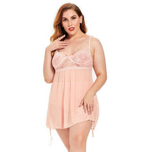 Load image into Gallery viewer, Nightgowns Lace Gown Nighty Women Sleepwear Sexy Hot Erotic Night Dress Lingerie Elegant Sleepshirts Big Plus Size Homewear