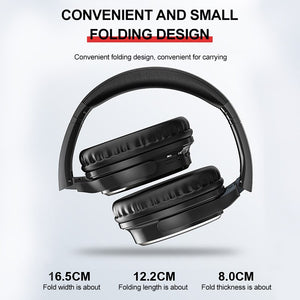 Noise Canceling Headphones Bluetooth Over Ear Wireless Earphone HIFI Stereo Gaming Headsets with Mic Support TF Card