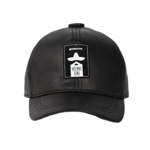 Novelty Leather Baseball Caps For Women Men Soft Lambskin Outdoor Leisure Duck Tongue Gorra Korean Youth Sun Snapback Dad Hats
