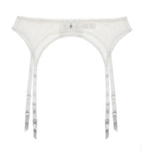 Load image into Gallery viewer, Nude Mesh Garter Belt with Straps for Stockings Sexy Women Suspender Belt Lingerie Set Underwear